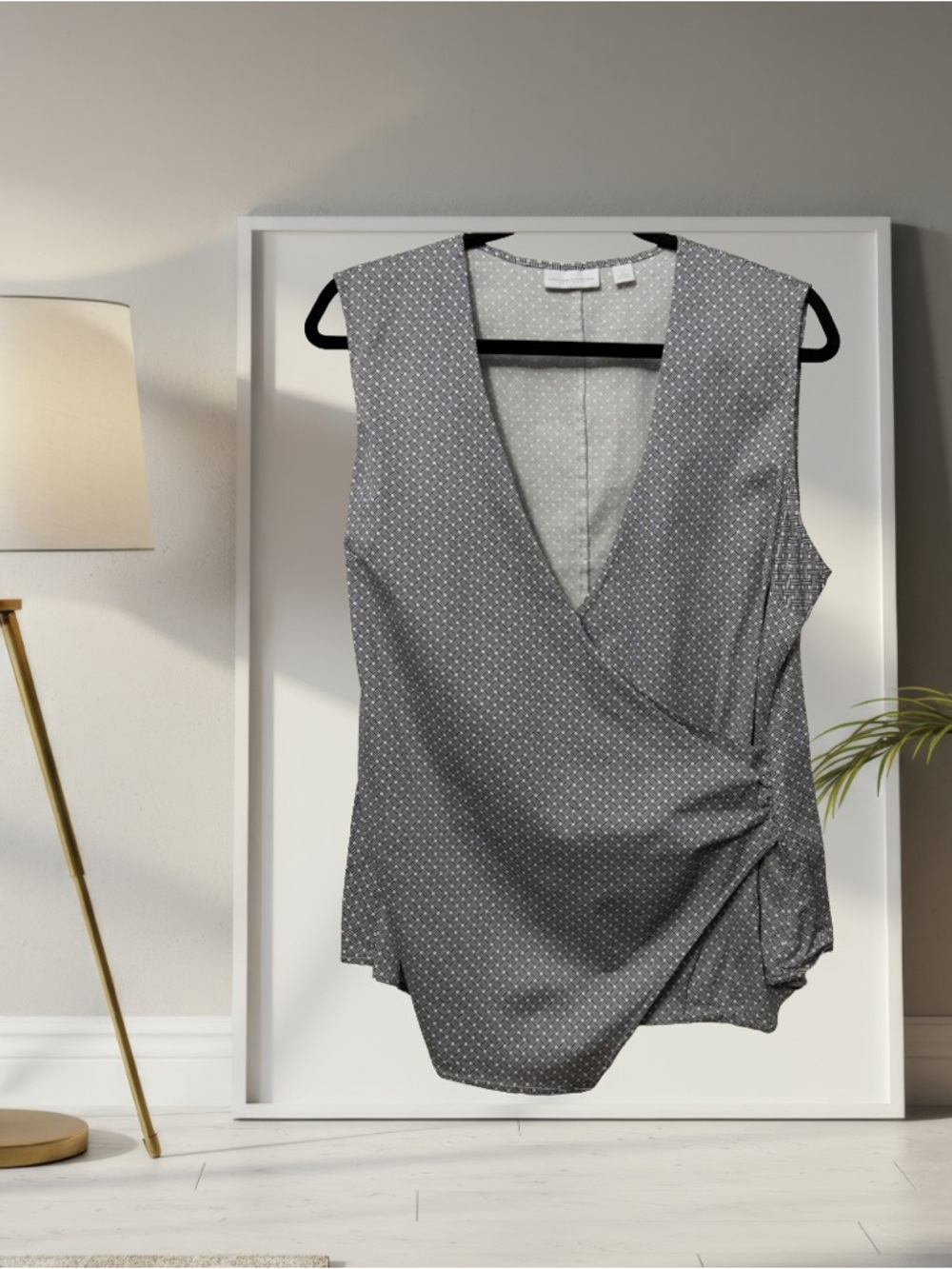 BOGO! Geometric Wrap-Front Women's Top